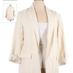 Simply Vera easy blazer in vanilla ice